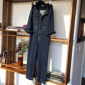 Madewell Slim Denim Coverall Jumpsuit Fanning Wash